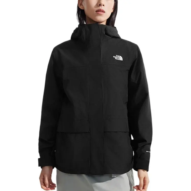 THE NORTH FACE 24 Winter Waterproof, Thermal, And Windproof Windbreaker Jacket Women's Cosmic Black-2