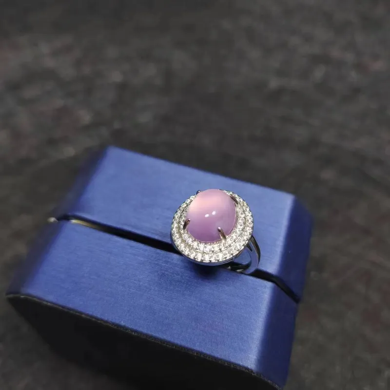 JUNWEN Chalcedony Rings Women's-6
