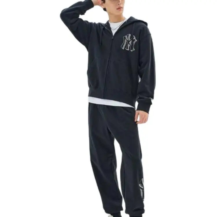 MLB Mega Logo NY Sweatshirts Unisex Carbon Gray-4