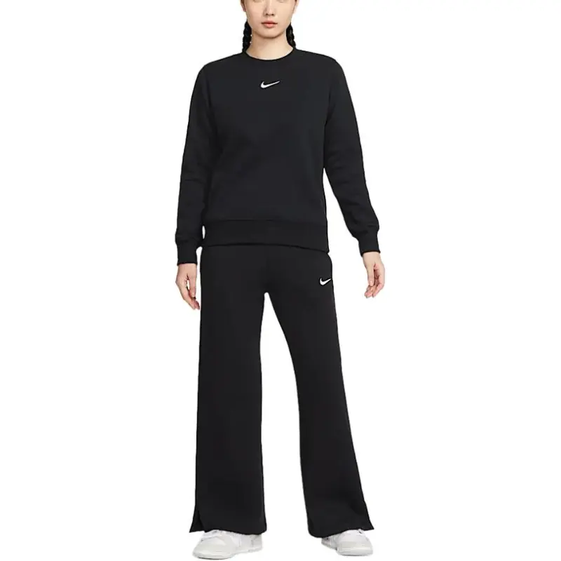 Nike Sportswear Phoenix Fleece Sweatshirt Women's Black/Sail White-2