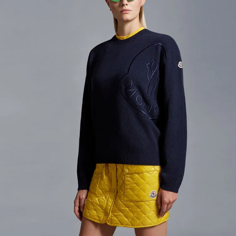 Moncler Sweaters Women's Navy-3