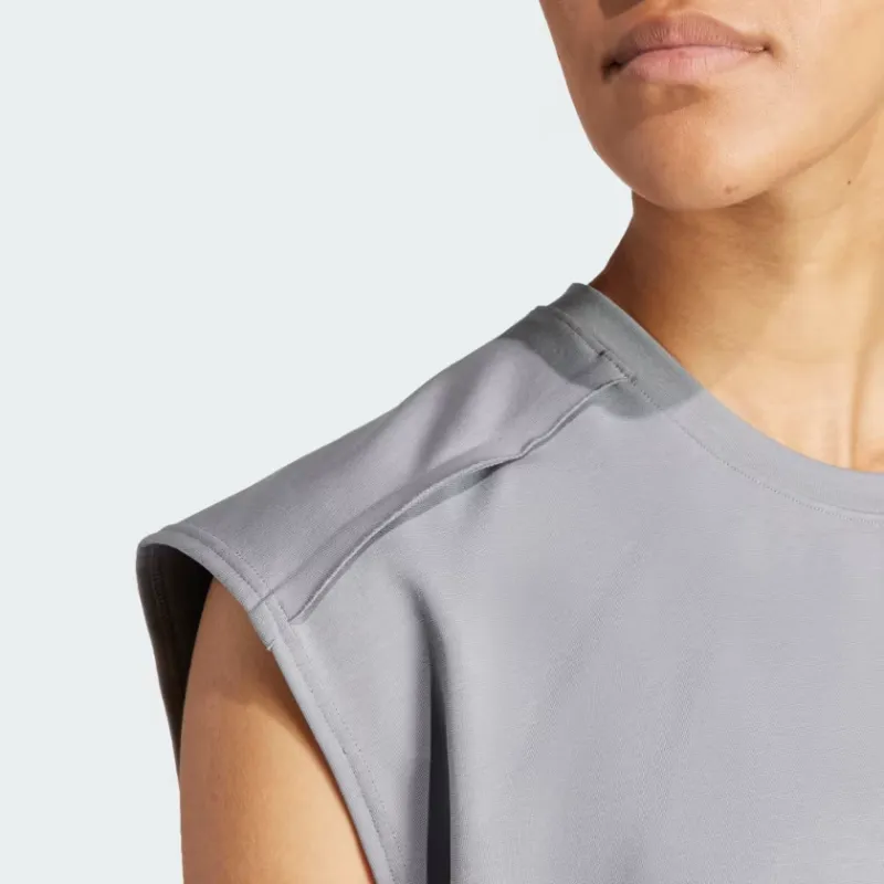 Adidas AEROREADY Other T-Shirt Women's Gray-4