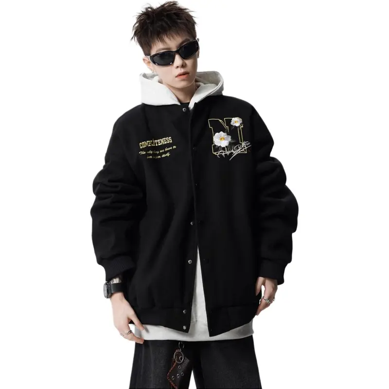 M MAICCO Design Letter Embroidery American Trendy Brand Windbreaker Jackets & Coats Unisex-20
