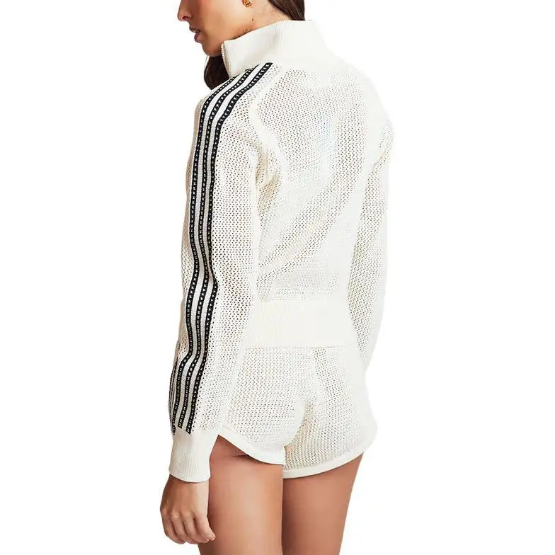 Adidas Women's Premium Crochet Track Top Wonder White-2