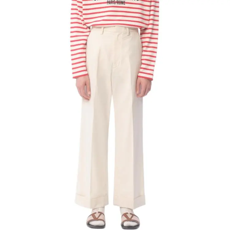 Valentino Pleat Detailed Wide Leg Pants-3