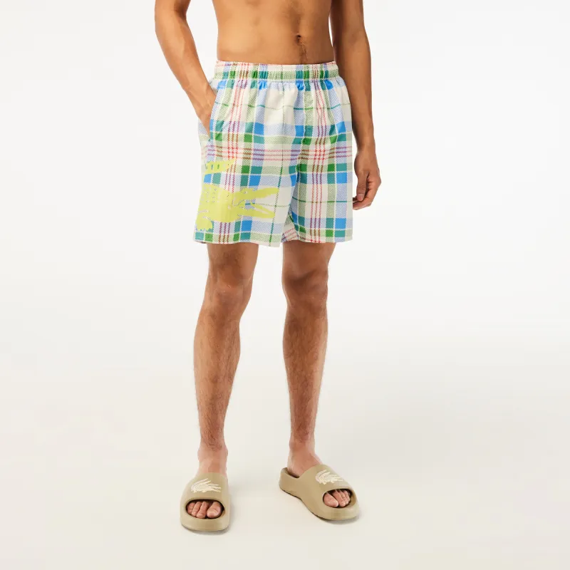 LACOSTE Casual Shorts Men Sea Salt Blue-4