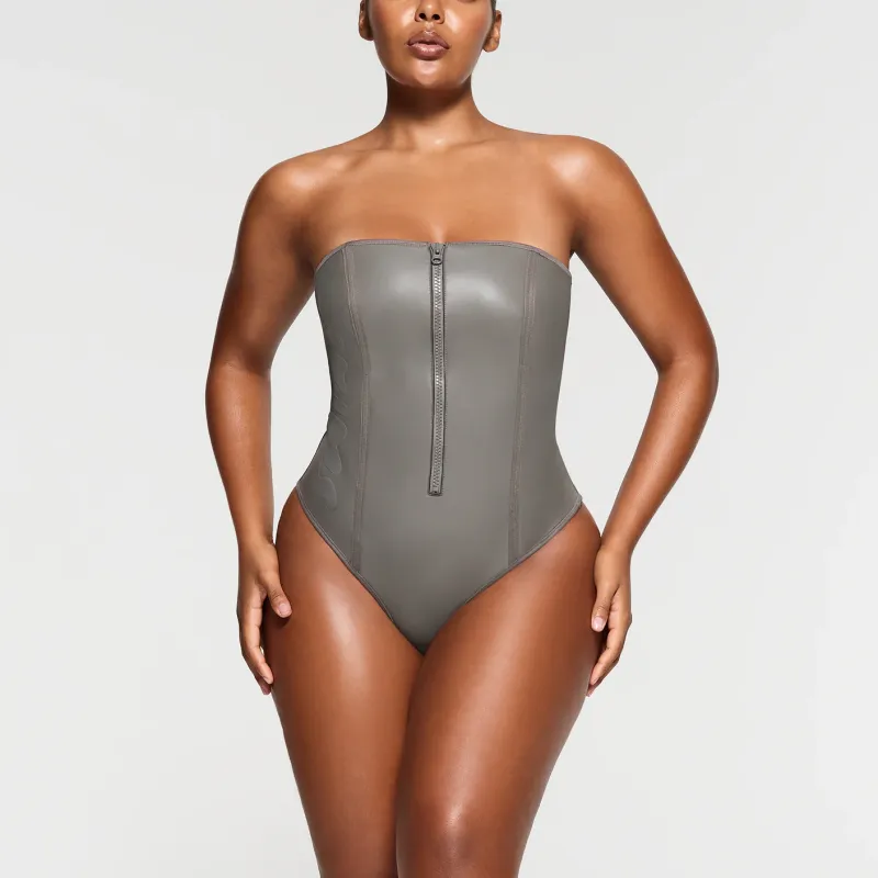 Skims Swimsuit Collection One Piece Swimsuits Women's Gray-1