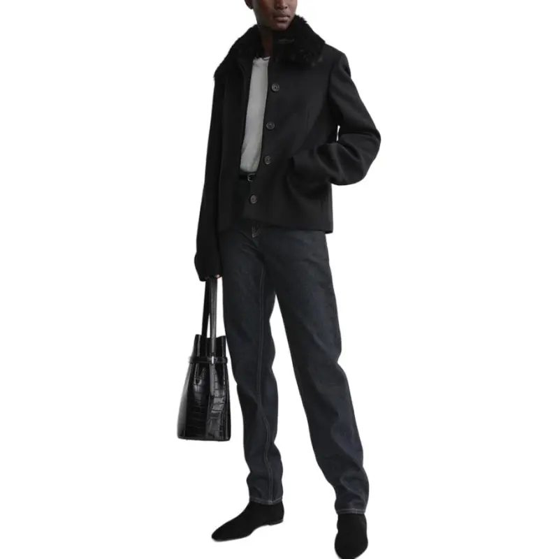 TOTEME Shearling collar Jacket-1