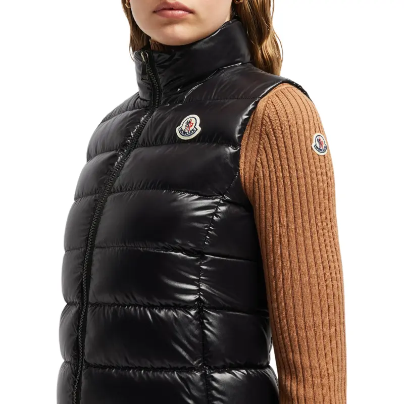 Moncler Ghany Logo Patch Zip-Up Padded Vest-6