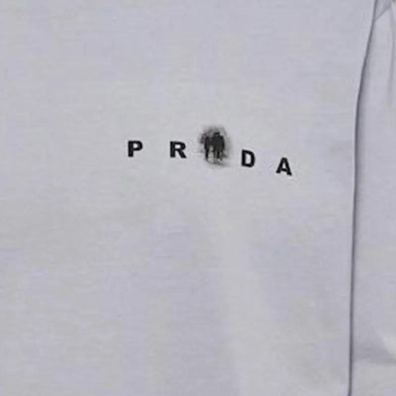 PRADA T-Shirts Men Gray-4