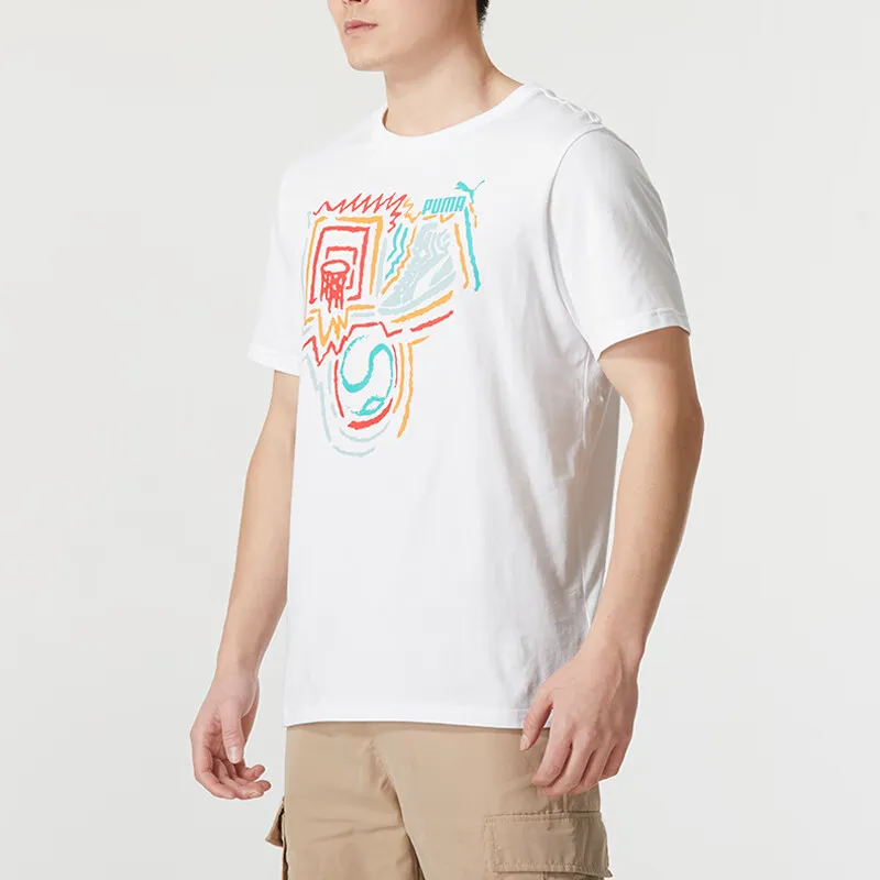 PUMA T-Shirts Men White L - POIZON