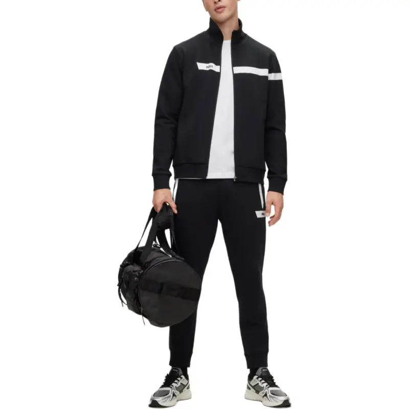 Boss Logo print Zip up Sweatshirt-3
