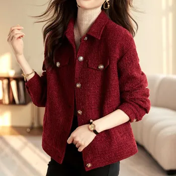 Still Quiet Puffer Jacket Women's Red