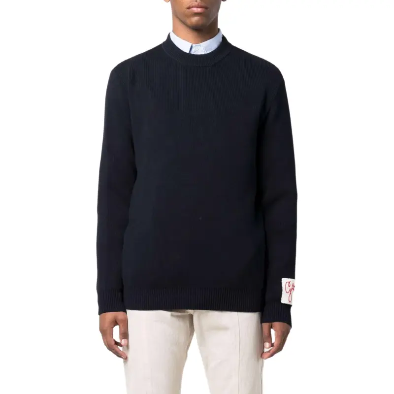 Golden Goose Logo Patch Knitted Jumper-1