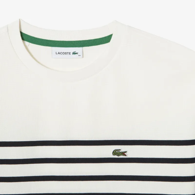 LACOSTE T Shirt Women's White Blue-1