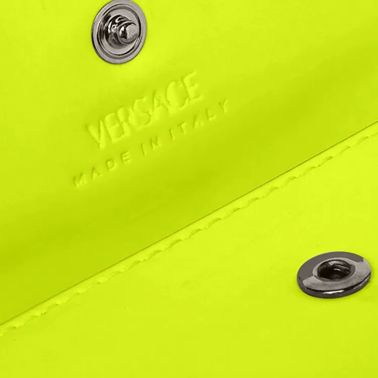 FANSIZHE Cow Leather Card Holder Men's Yellow-3