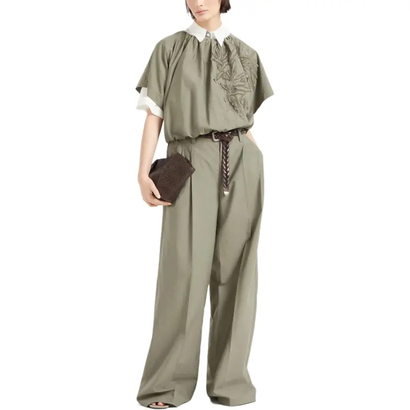 Brunello Cucinelli Flora appliqué Blouse-1