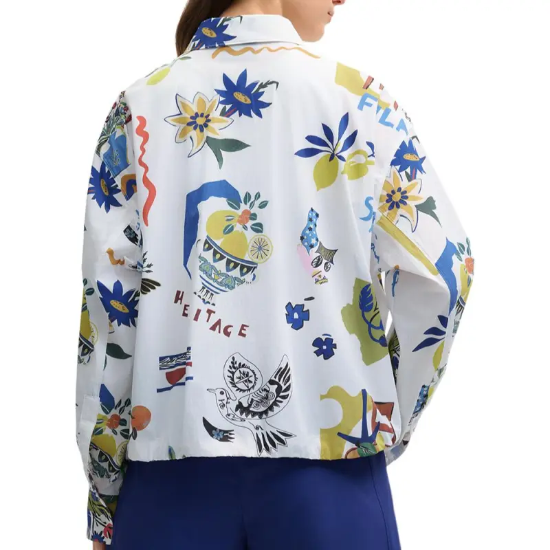 FILA Lifestyle HERITAGE Polo Shirt Women's All Over Print-5