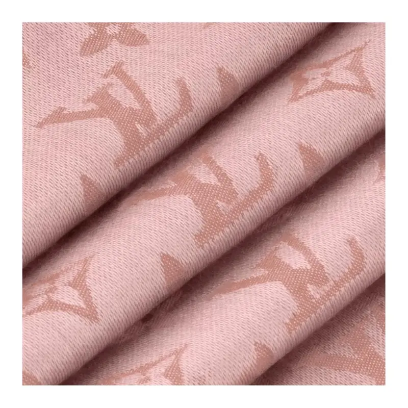 LOUIS VUITTON Sheep Wool Knit Scarves Women's Pink-2