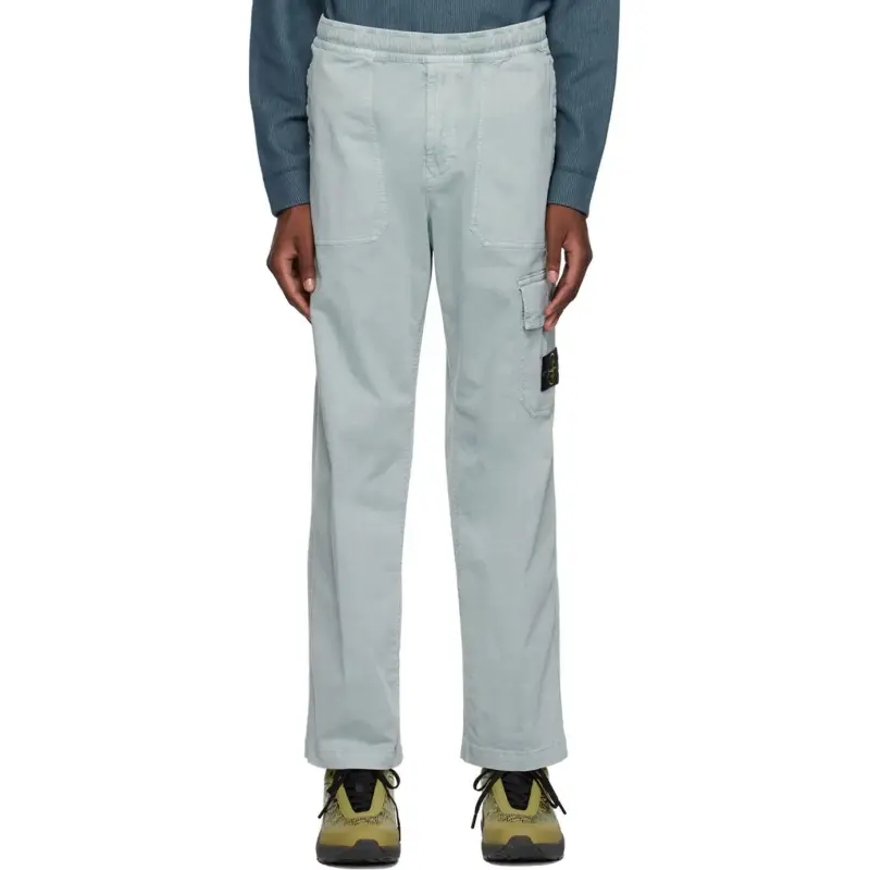 STONE ISLAND Cargo Pants Unisex Sky Blue-2