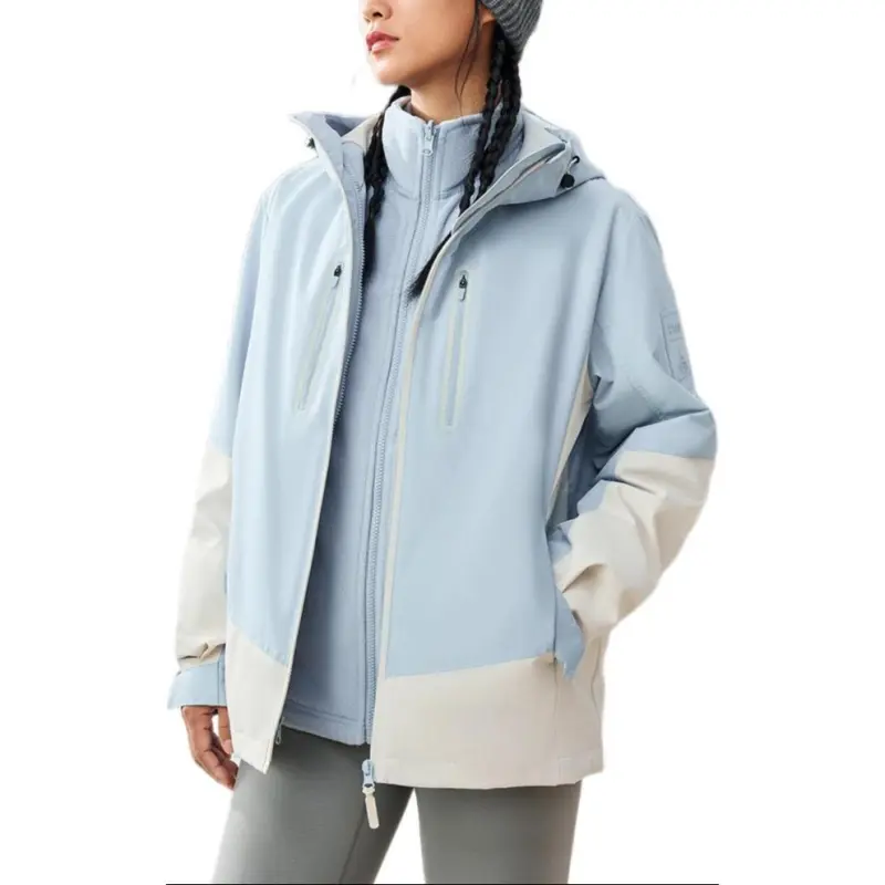 XTEP Variety Training Collection Windproof Wear-Resistant Warm Windbreaker Jacket Unisex Water-Indigo Gray-3