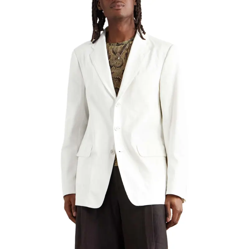 DRIES VAN NOTEN Business Suit Men's White-1