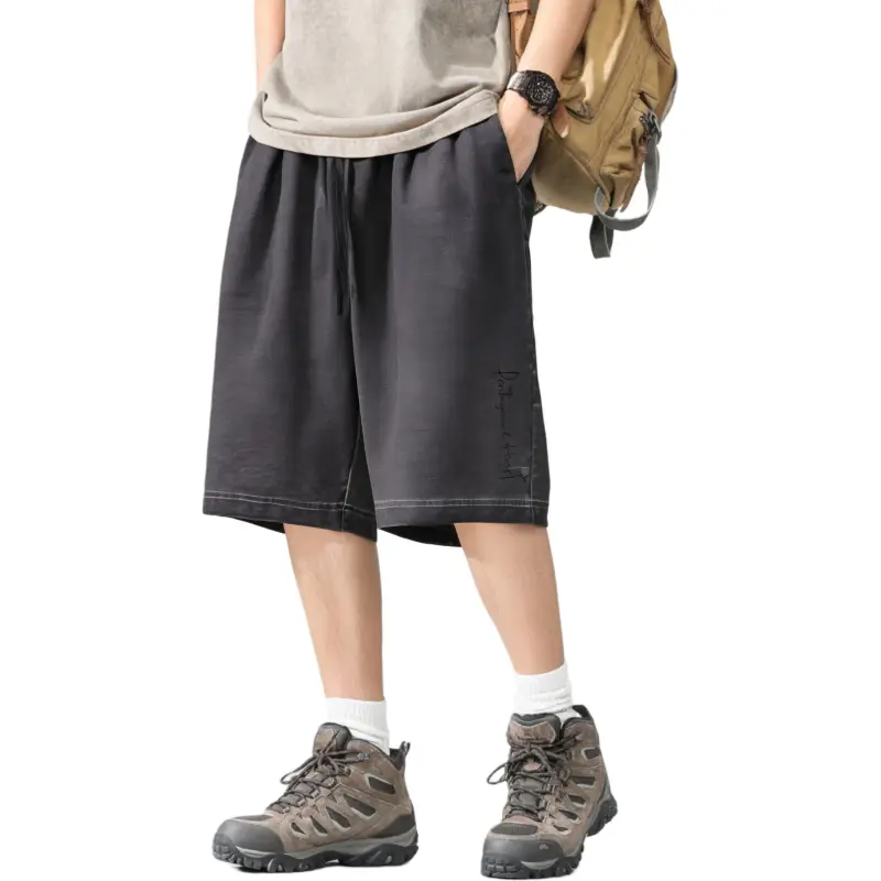 PENTAGONAL HEART Knitted Fabric Casual Shorts Unisex-6
