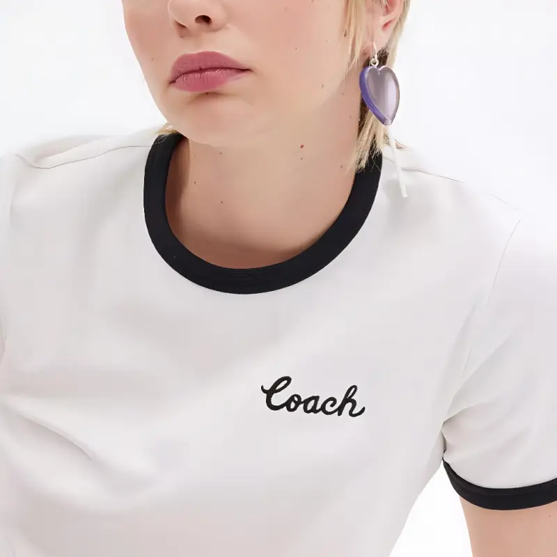 COACH T Shirts Women's White-3