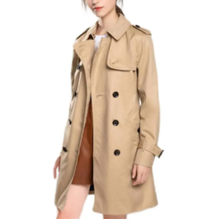 COACH Trench Coat Women's Khaki-1