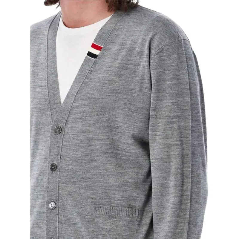 THOM BROWNE Button Up Knitted Cardigan-5