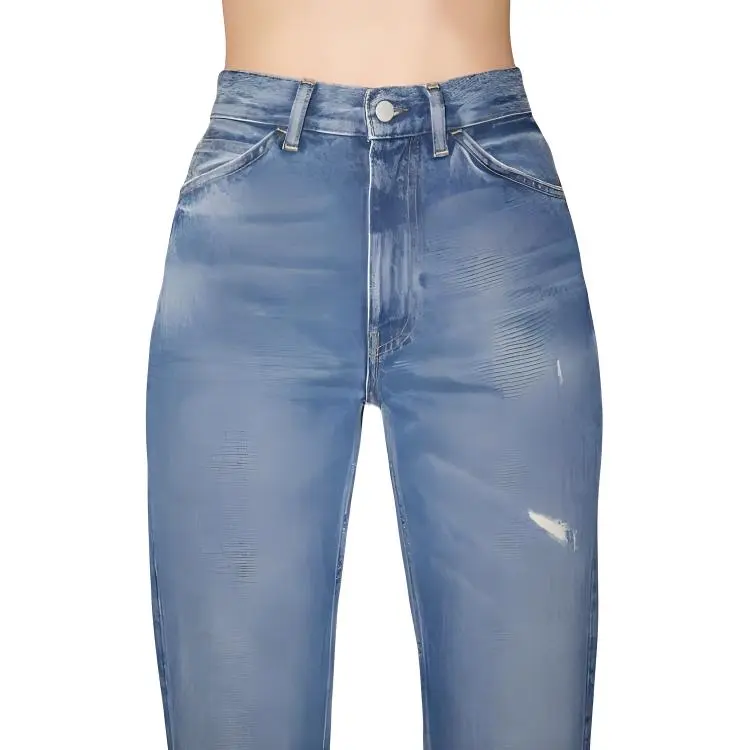 Acne Studios Distressed Mid Rise Jeans-4