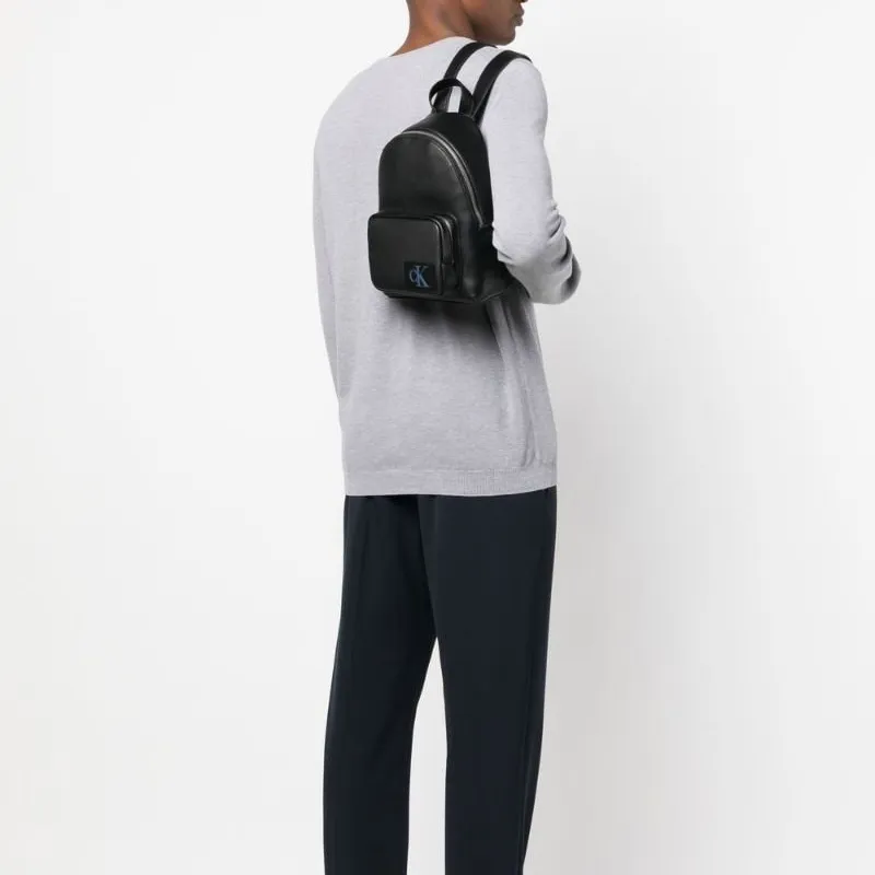 CALVIN KLEIN Polyurethane Backpack Men's Black-3