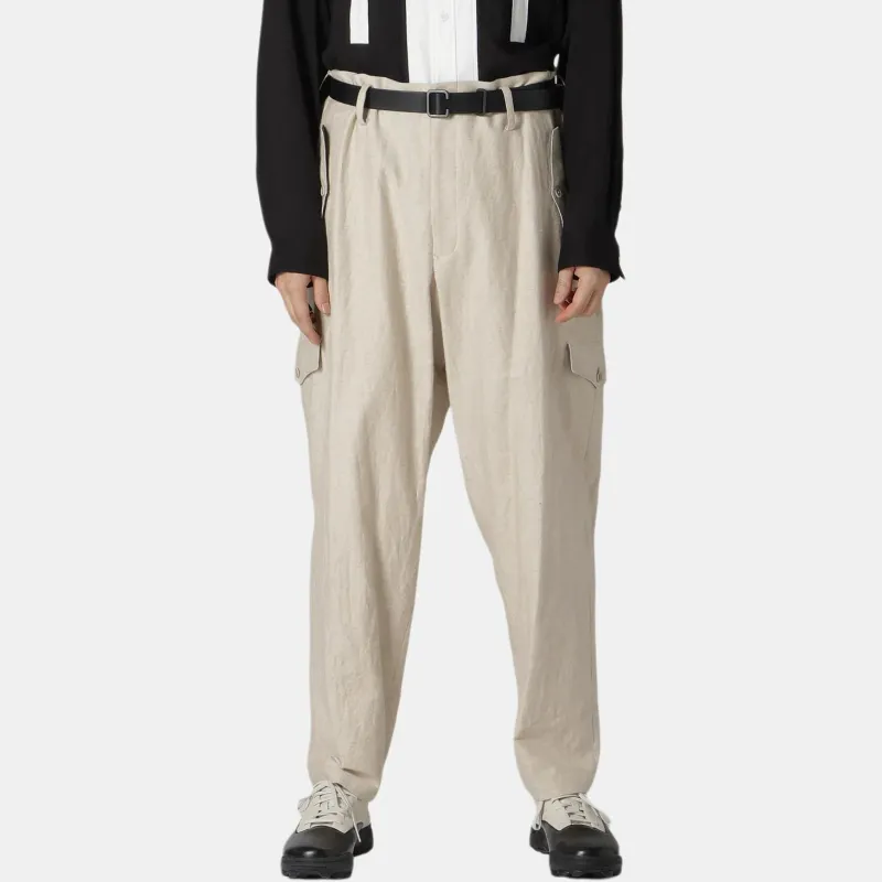 Yohji Yamamoto Y's For Men FW24 Casual Pants Men's Ivory-2