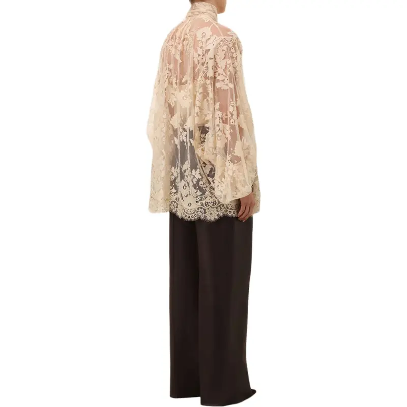 Zimmermann Illustration Wide-Leg Leather Pants-3