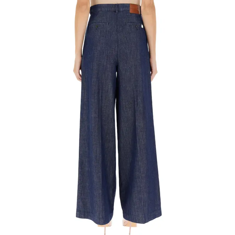 WEEKEND MaxMara High Waist Wide Leg Jeans-3