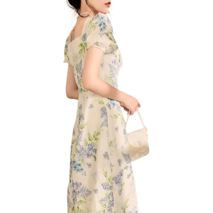 QIAOYUHUAZUN Short Sleeved Dresses Women's Multicolor-2