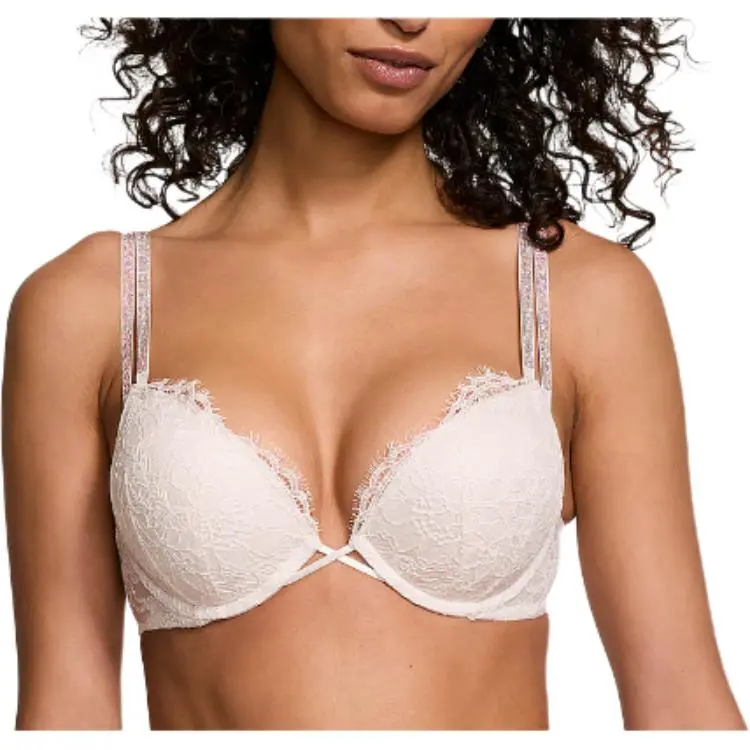 Victoria's Secret PINK VERY SEXY Bombshell Add-2-Cups Sth Push-Up Bra/ CW Bra Women's Coconut White-1