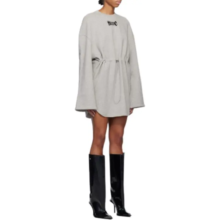 WE11DONE Long Sleeved Dress Women's Gray-3