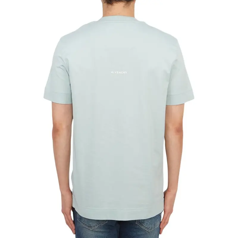 Givenchy T Shirt Men's Blue Green-1