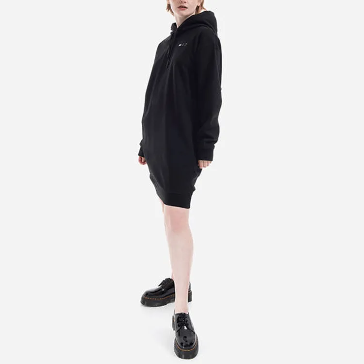 McQ Alexander McQueen Logo Drawstring Hooded Dress-6