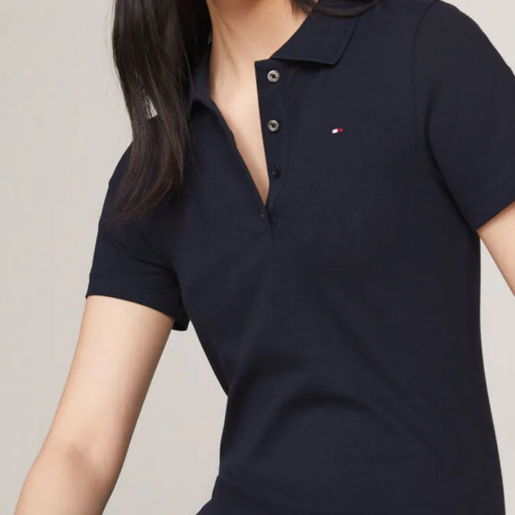 Tommy Hilfiger Short Sleeved Dresses Women's Blue-3
