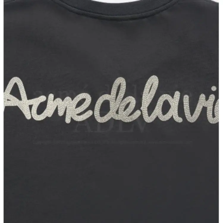 Acme De La Vie/ADLV FW24 T Shirt Unisex Charcoal-2