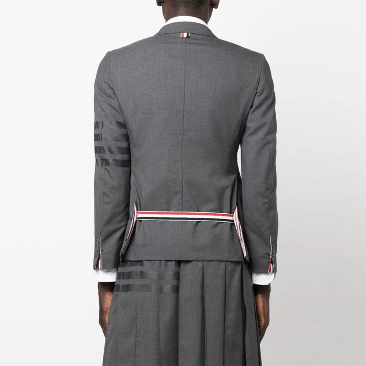 THOM BROWNE 4 Bar Single Breasted Blazer-2