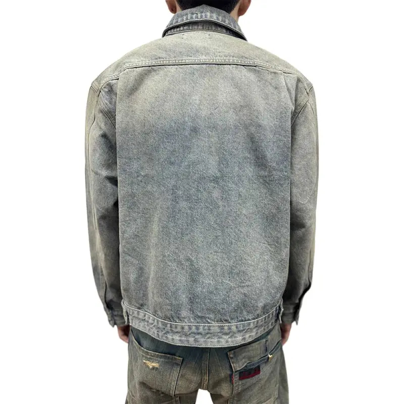 WANNA LAB SS25 Jackets Coats Unisex Washed Blue-4