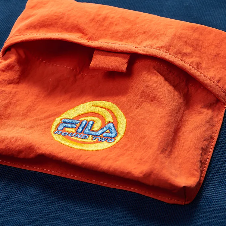 FILA FUSION x ROUND TWO T Shirt Men's Tahoe Blue-2