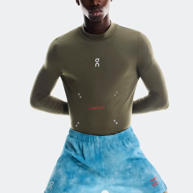 On x PLEASURES X The Loop SS25 T Shirt Men's Olive-1