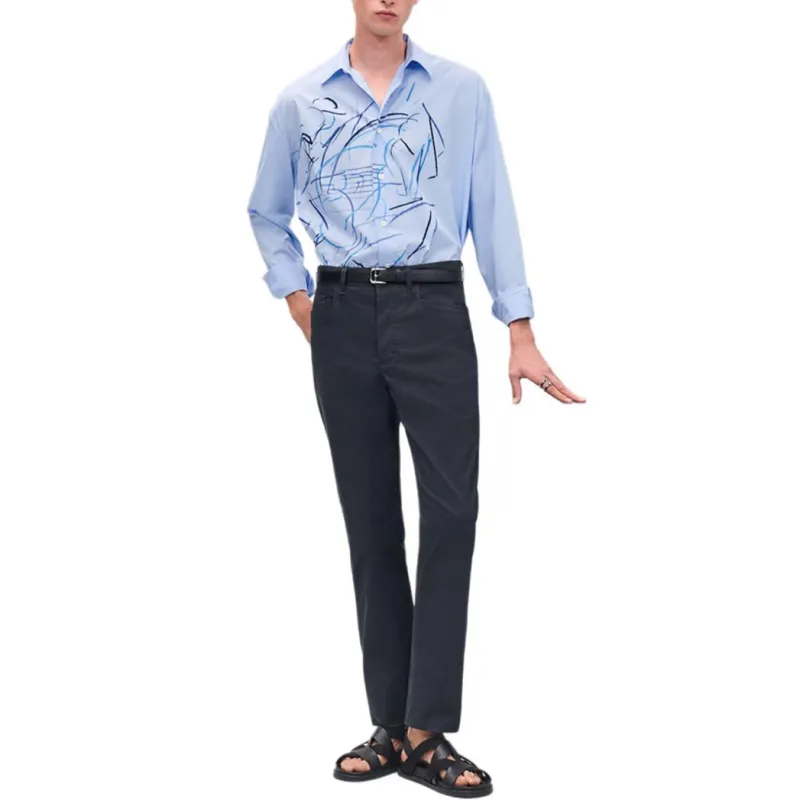 HERMES Jeans Men Marine Blue-2
