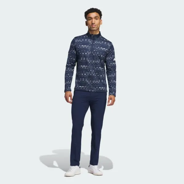 Adidas Free Shipping With AdiClub Core Printed Quarter Zip Pullover-6