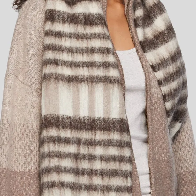 HOLZWEILER Alpaca Polyamide Knit Scarves Women's White-1