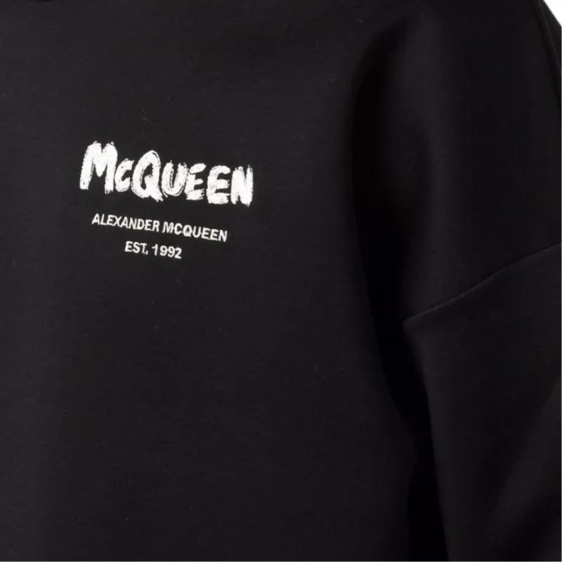 Alexander McQueen Grafitti Logo Printed Sweatshirt-4